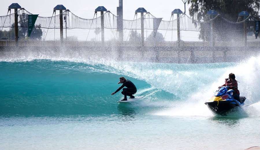 Ben Gravy at Kelly Slater wave pool