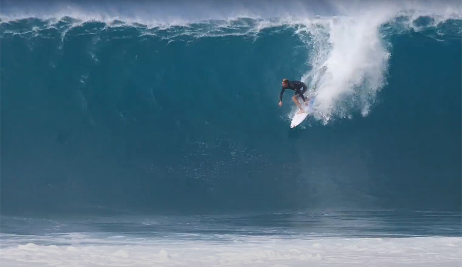 Crosby Colapinto surfing at Off the Wall