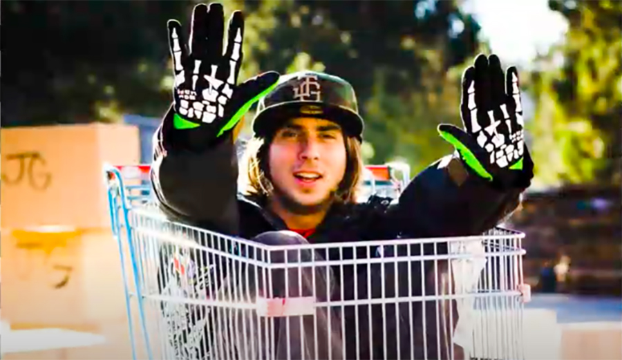 Danny Kass with a pair of grenade gloves
