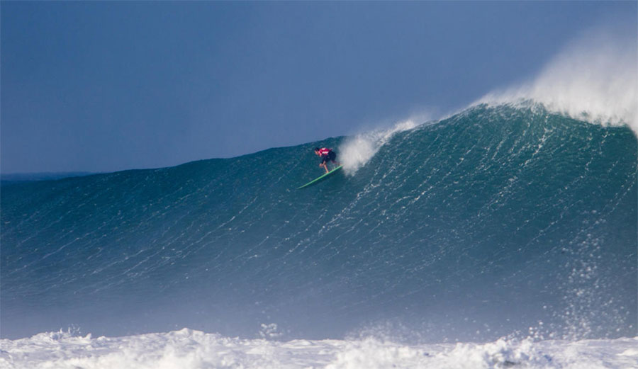 Greg Long in a 2016 big wave event at Puerto Escondido