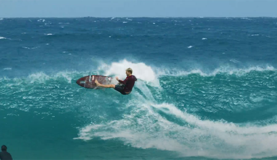 John John Florence surfing on North Shore