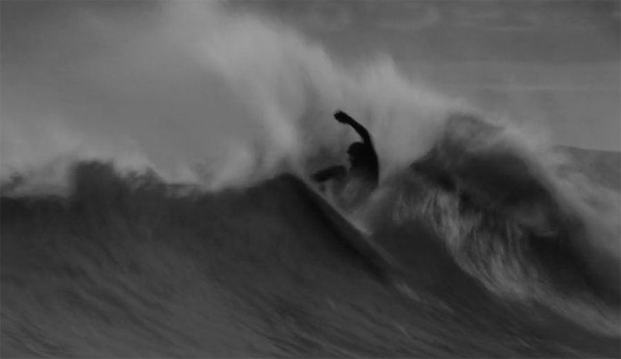 Surfing in Brittany, France