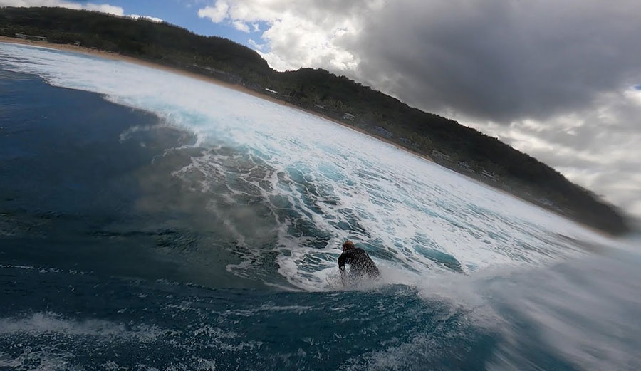 Nathan Florence surfing Pipeline
