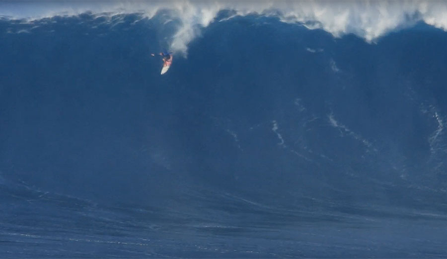 Shane Dorian surfing at Jaws
