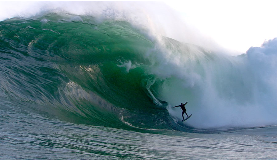 Surfer at Shipstern Bluff, Tasmania