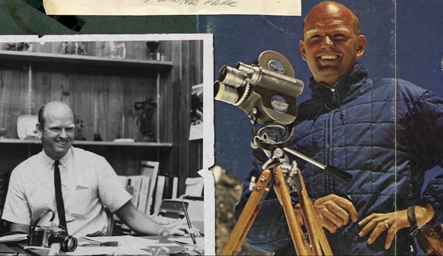 Warren Miller photos with camera