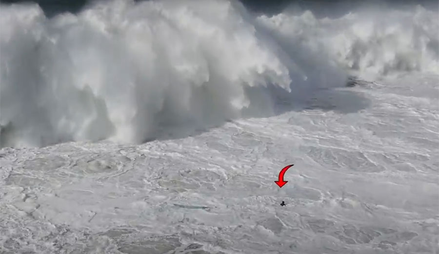 Grant Baker Maverick's wipeout