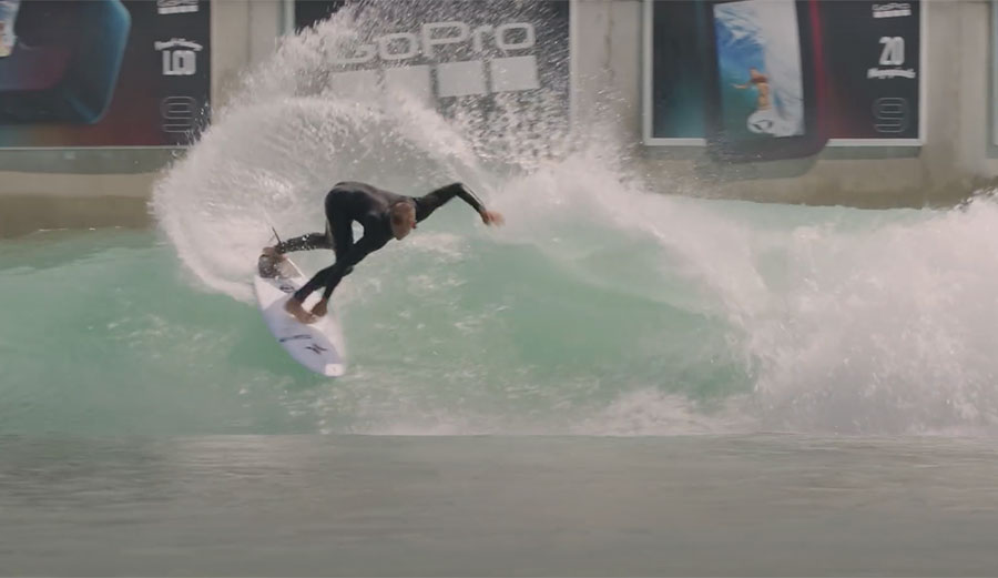 Koa Smith surfing BSR wave pool