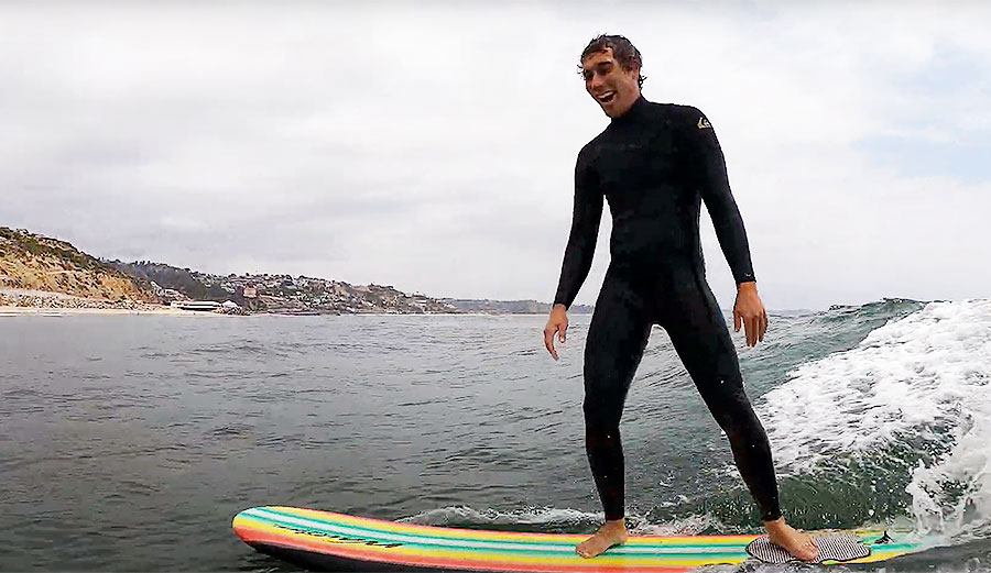Koa Rothman surfing at Topanga