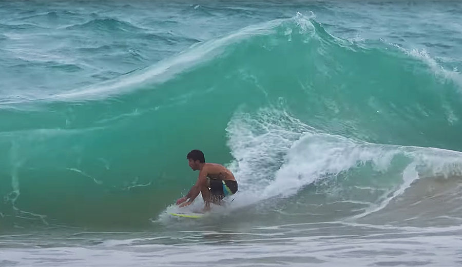 Mason Ho surfing