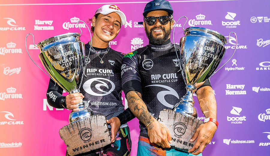 Carissa Moore and Italo Ferreira win Newcastle
