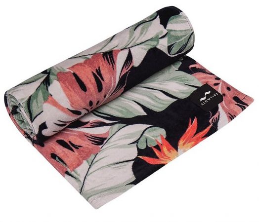 slowtide makai beach towel is cozy