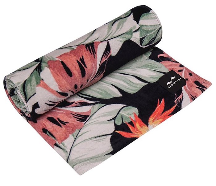 slowtide makai beach towel is cozy