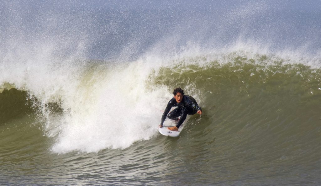 Surfing in Tsurigasaki