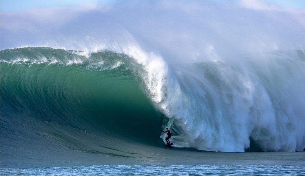 Peter Mel Mavericks Best Barrel Photo: Runamok Visuals