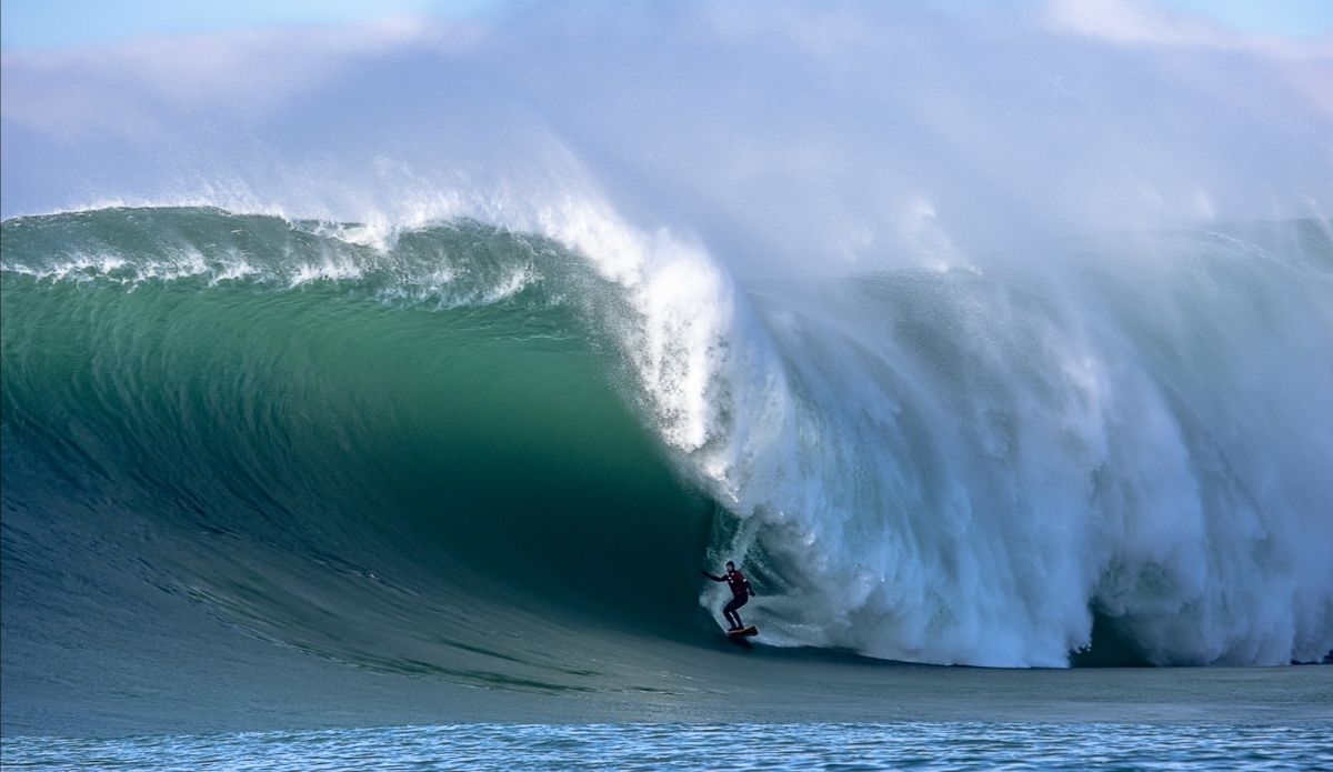 Peter Mel Mavericks Best Barrel Photo: Runamok Visuals