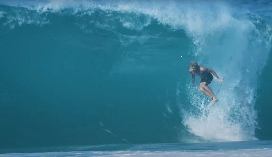 John John Florence surfing wipeout