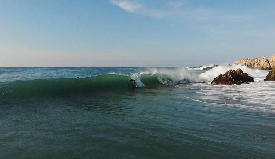 Nathan Florence surfs a perfect wave