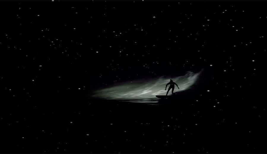 Dylan Graves night surfing