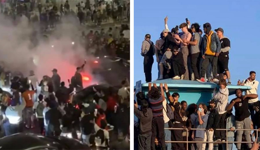 Riot in Huntington Beach