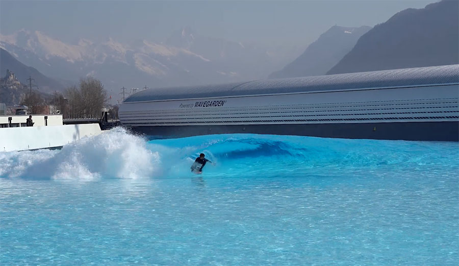 Wavegarden in the Swiss Alps