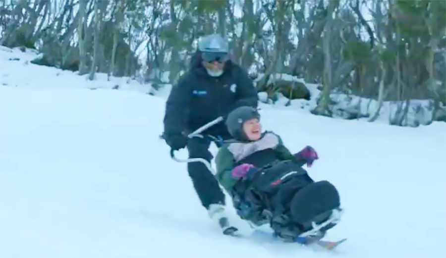 Adaptive skier shreds at Thredbo