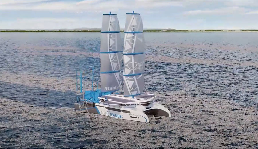 The Manta could be the future of oceanic garbage collection.