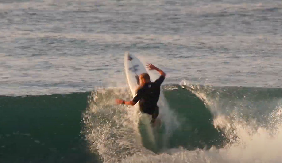 Mick Fanning surfing