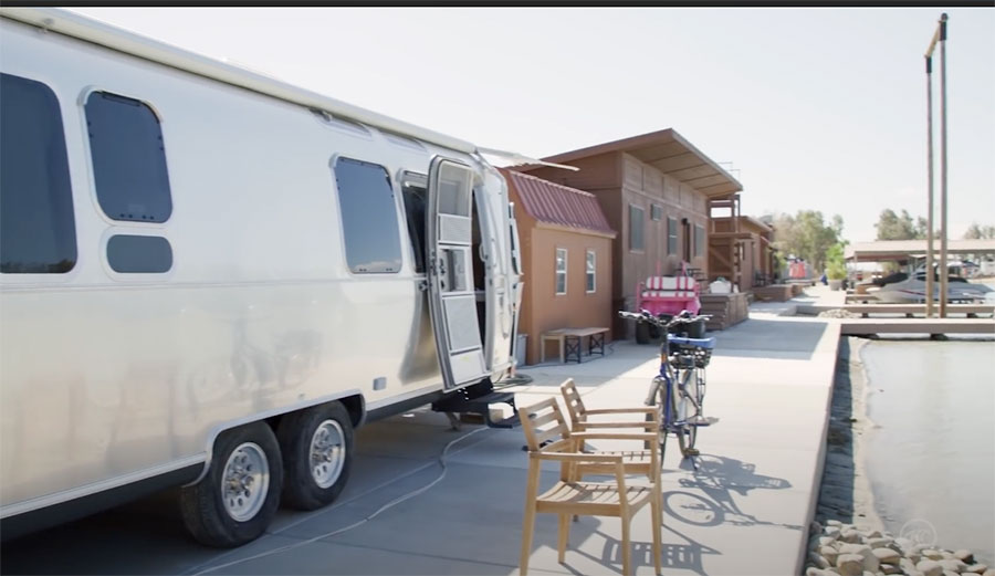 Kelly Slater Airstream trailer at Surf Ranch