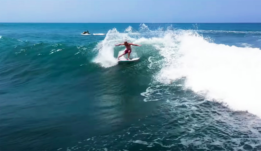 Jamie O'Brien surfing in Mexico
