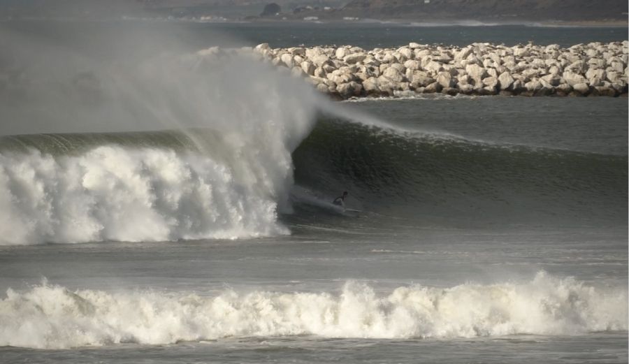Luke Davis Surfing Left