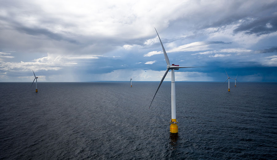 floating wind turbine farms
