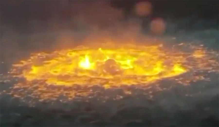 "Eye of Fire" in Gulf of Mexico