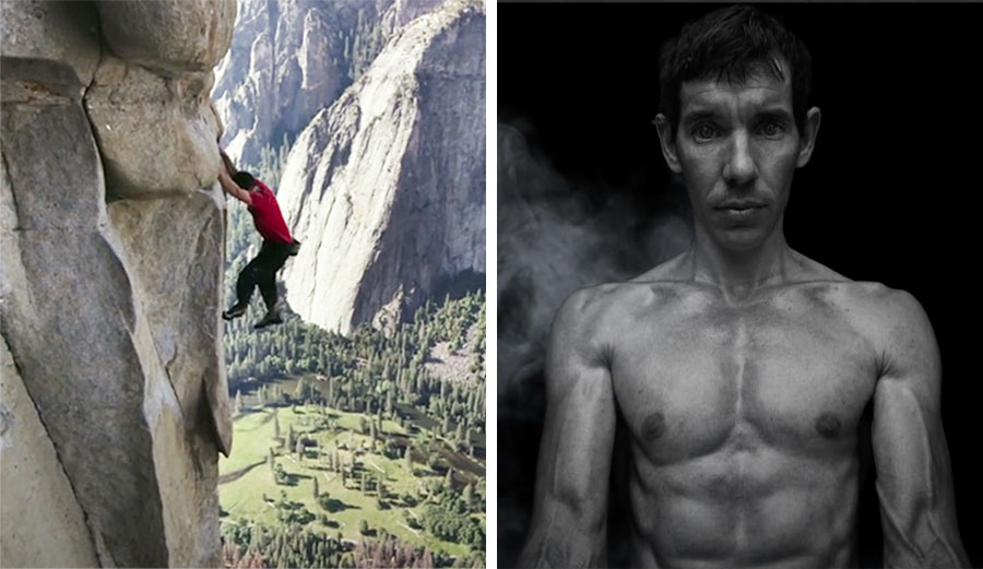 Alex Honnold climbing El Capitan