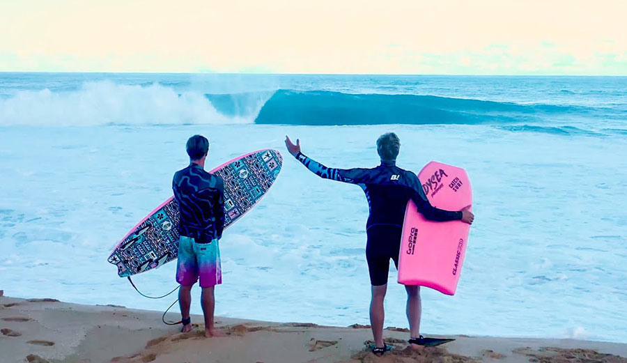 Jamie O'Brien surfing in Hawaii