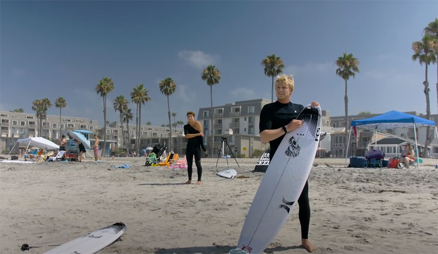Kolohe Andino at beach