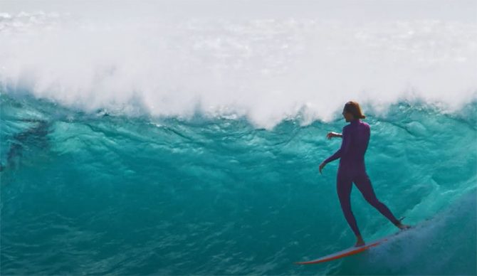 Stephanie Gilmore in Surfing, a surf film