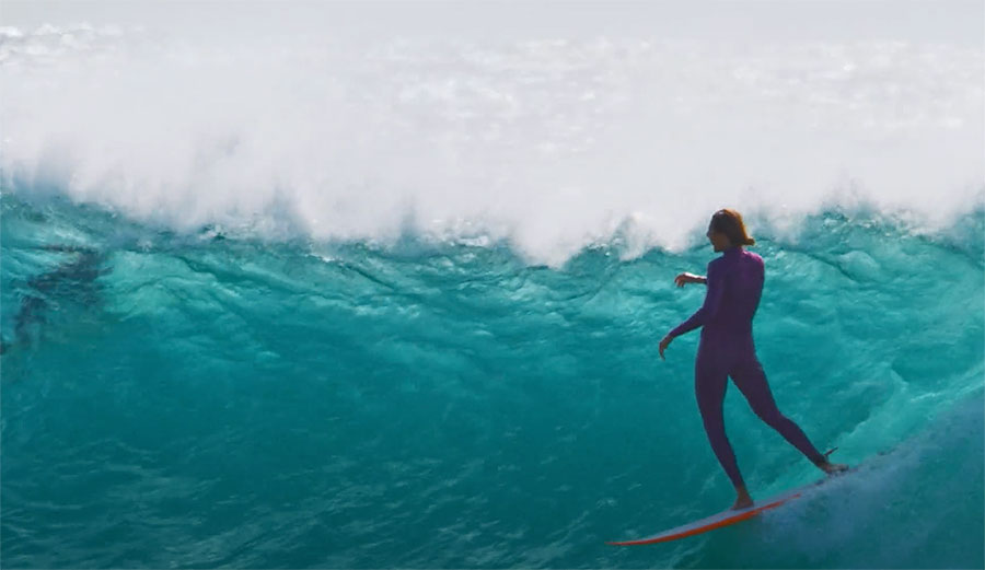 Stephanie Gilmore in Surfing, a surf film