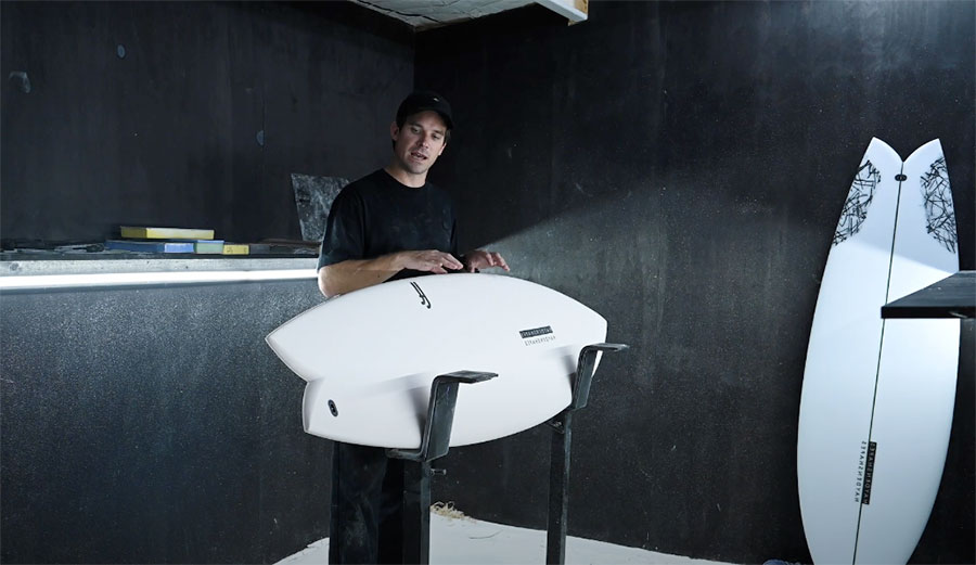 Hypto Krypto twin fin surfboard