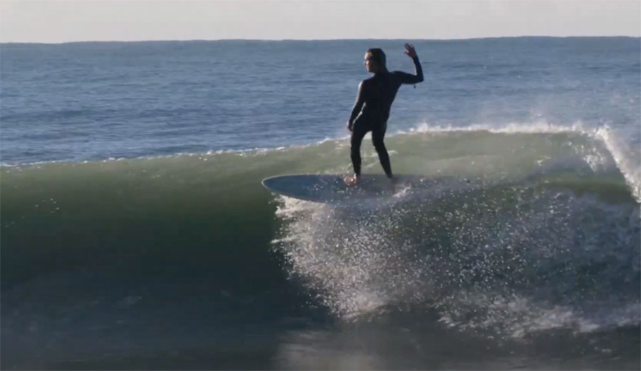 Alex Knost surfing