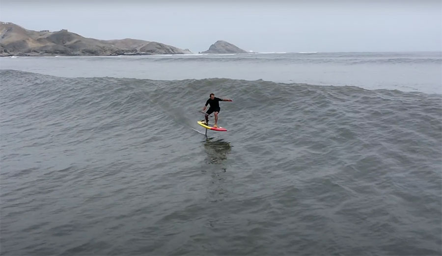 Laird Hamilton foil surfing Chicama