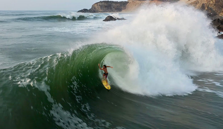 Mason Ho surfing in Mexico