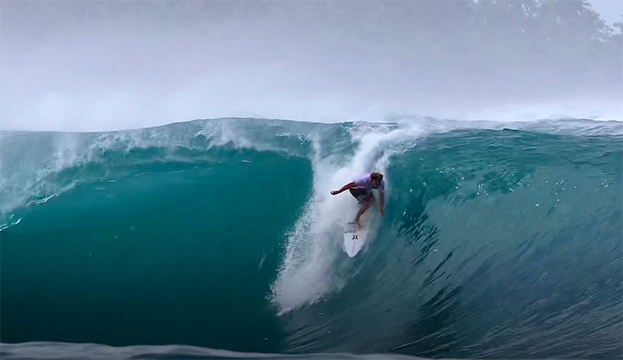 Nic von Rupp surfing