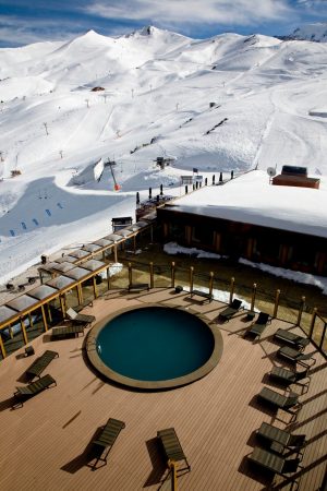 chile skiing resort hot tub for ikon pass