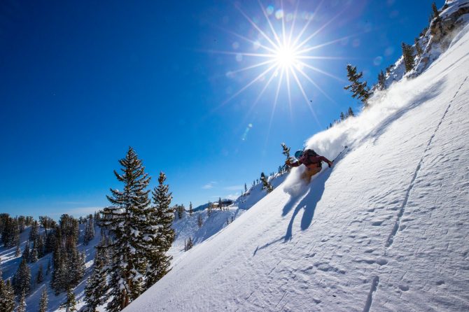 Sydney Ricketts skiing at Solitude, UT ikon pass 2021-22