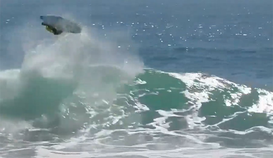 Gabriel Medina doing flip on WSL Finals day