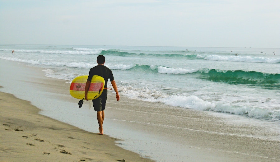 surfboard under arm carry florida