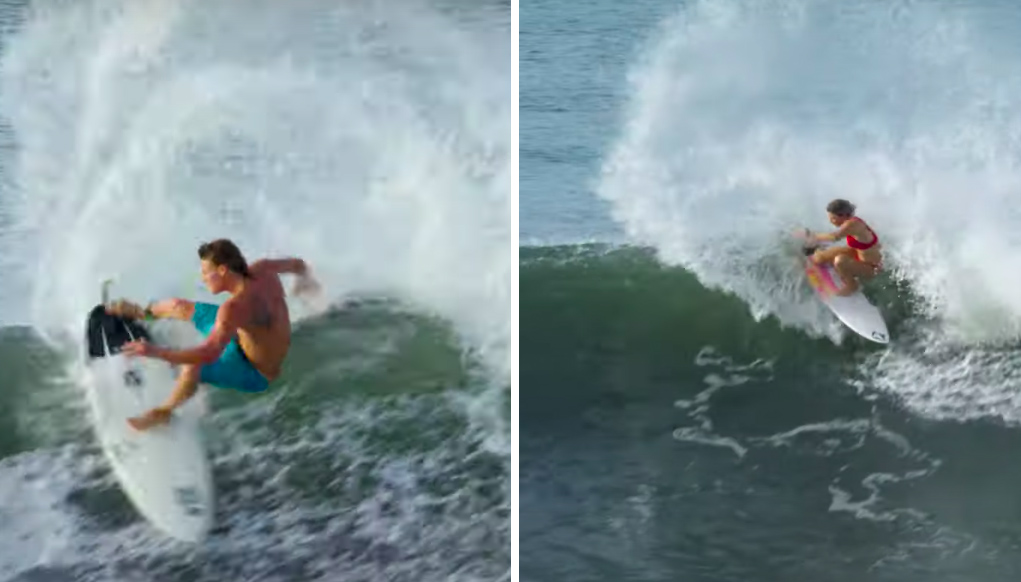 Brock Crouch and Coco Ho surf in El Salvador