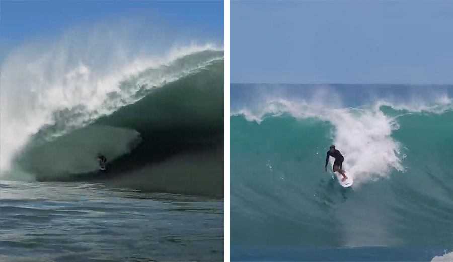 Nathan Florence surfing
