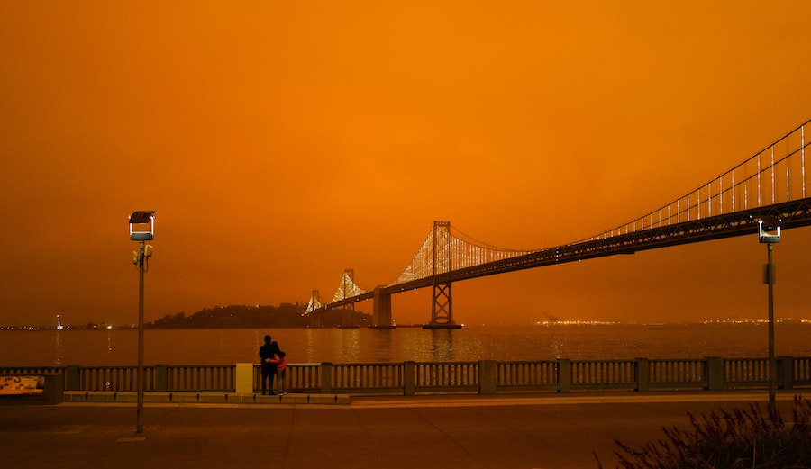 orange skies in san francisco 2020